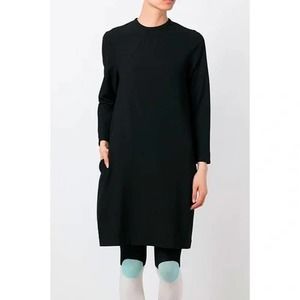 HENRIK VIBSKOV Black Structured Long Sleeve N Dress XS